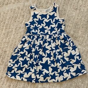 Hanna Andersson Blue Star Pattern Kids Dress